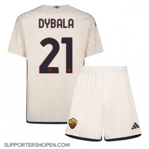 AS Roma Paulo Dybala #21 Bortatröja Barn 2023-24 Kortärmad (+ korta byxor)